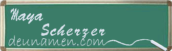 Maya Scherzer Visitenkarte